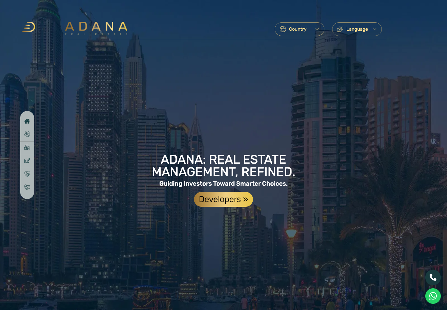Adana Real Estate website screen 1