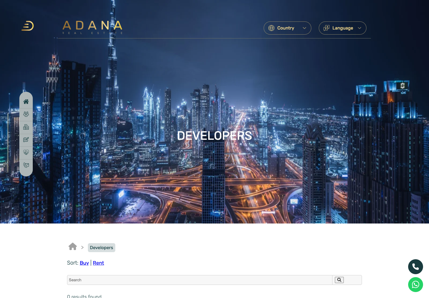 Adana Real Estate website screen 2