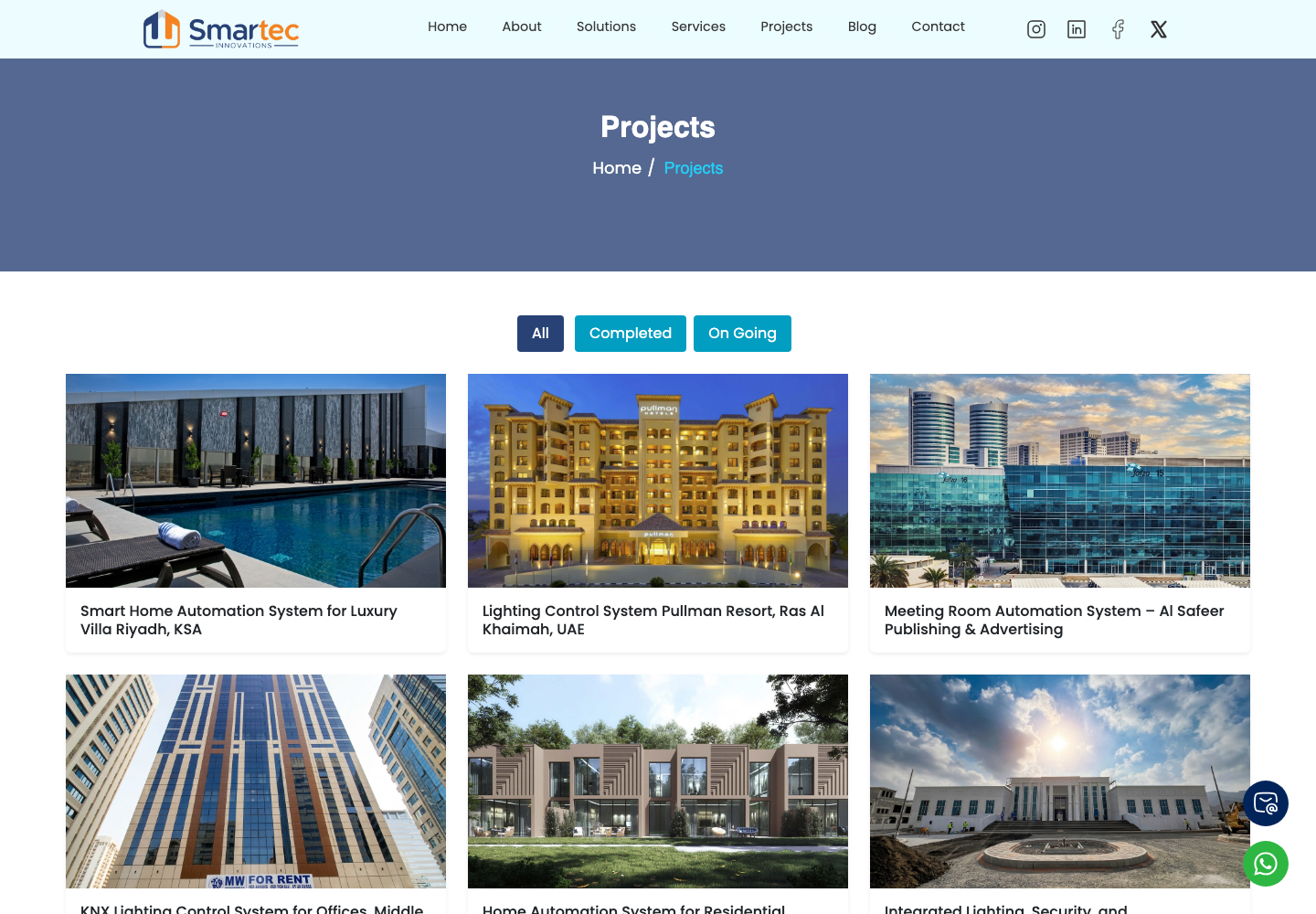 Smartec Innovations website screen 3